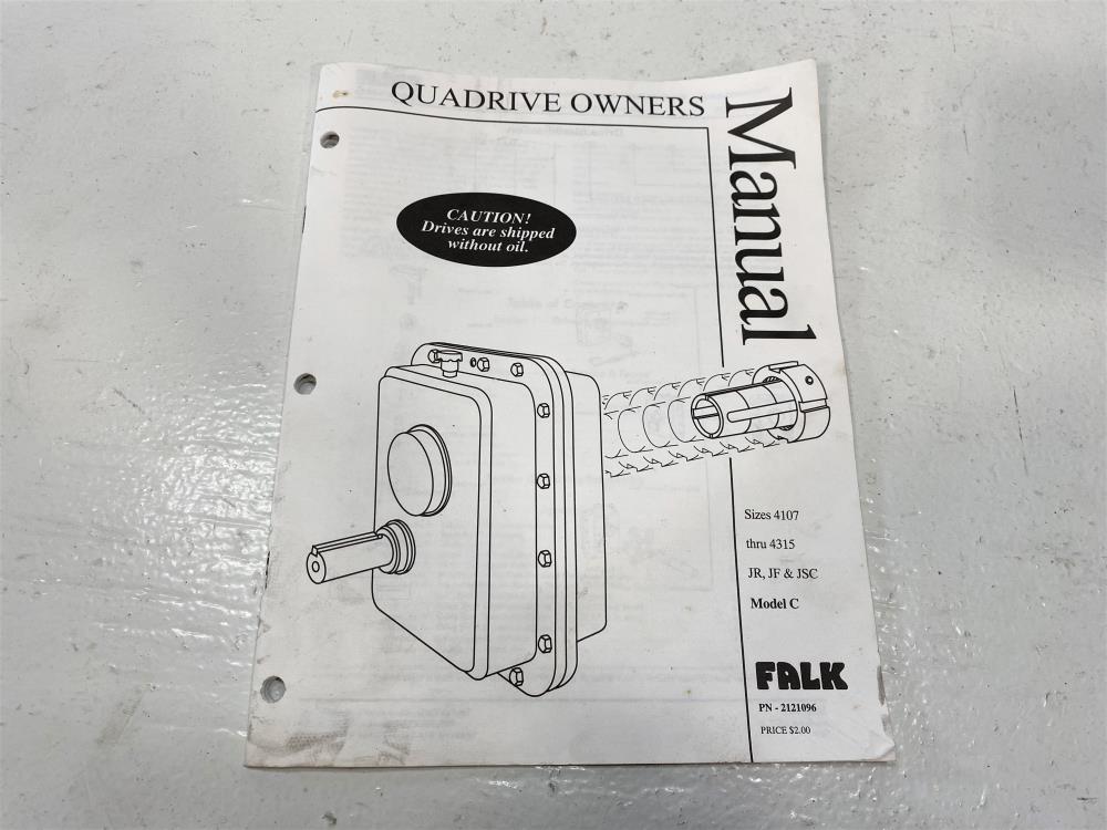 Falk Quadrive Enclosed Gear Drive, 4215J25C, 24.94 Ratio